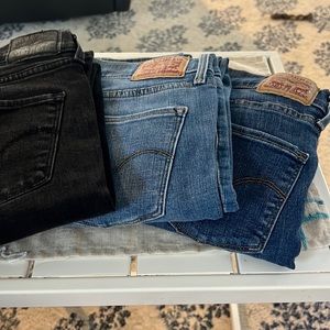 3 pairs of Levi’s 311 Shaping Skinny
